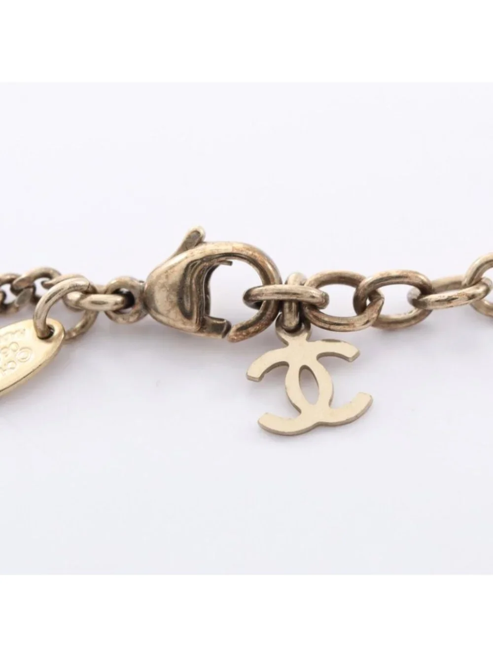 Chanel Necklace CC Logo Icon Border